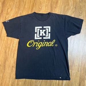 VINTAGE KR3W skateboard tee shirt preowned large